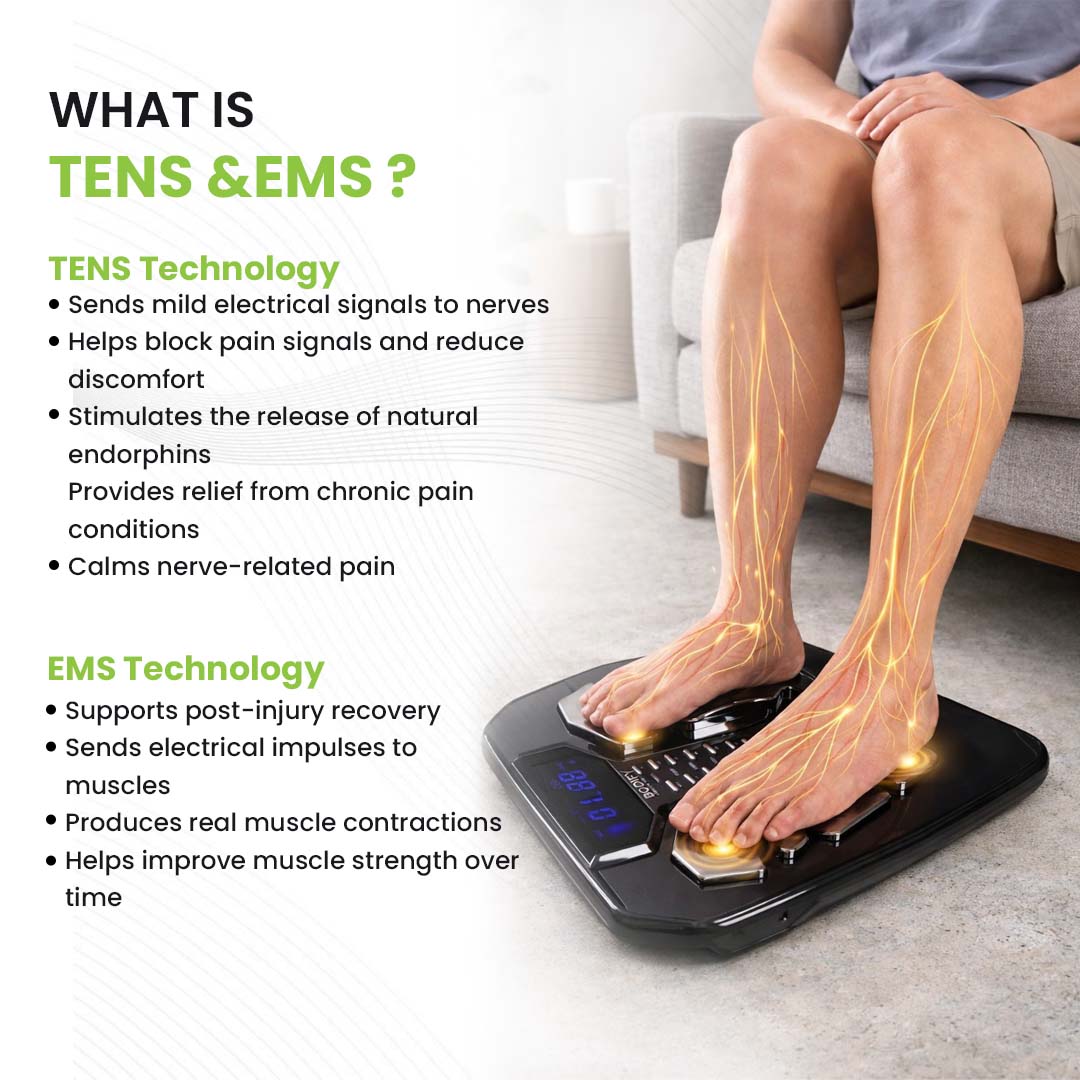 Bodify Nerve & Muscle Stimulator (All-in-one Foot Massager-Pkg)