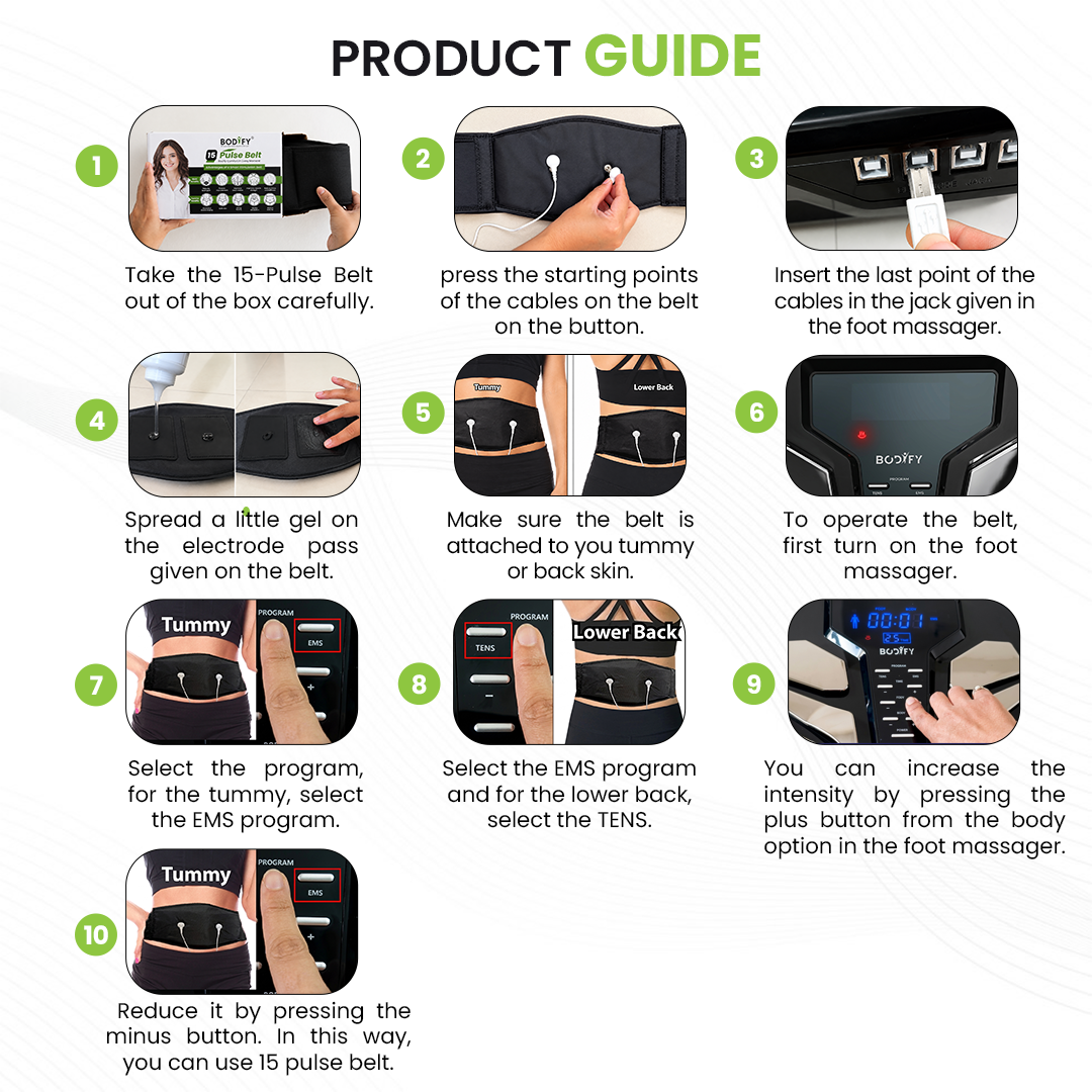 Bodify Nerve & Muscle Stimulator (All-in-one Foot Massager-Pkg)